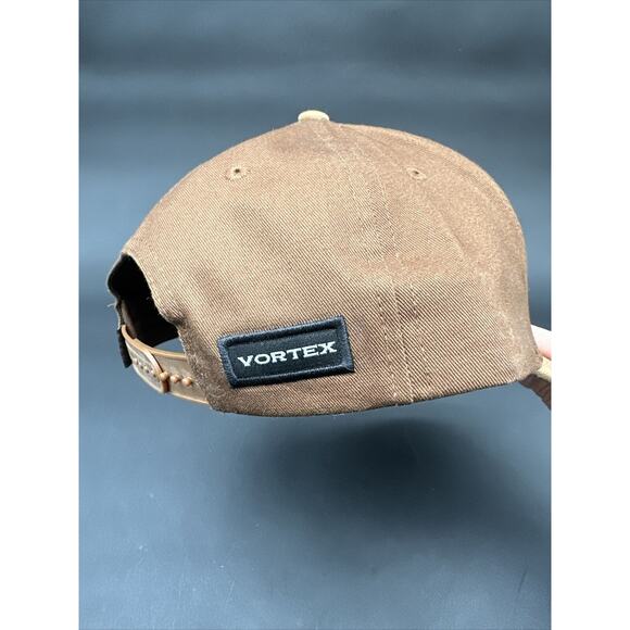 Vortex Optics Go Big Patch Cap - Tan & Brown Snapback Adjustable Hat - Picture 3 of 6